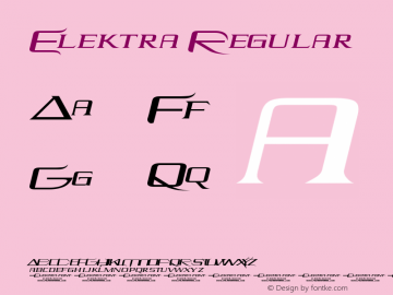 Elektra  Font Sample