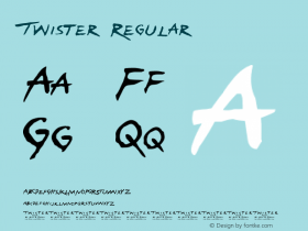 Twister  Font Sample