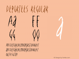 Deportees 1.11 Font Sample