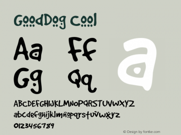 GoodDog Cool Altsys Fontographer 4.0.4 2/26/96 Font Sample