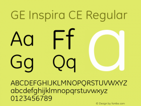 GEInspiraCE 002.000 Font Sample