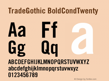 trade gothic bold font free download trade gothic bold font free download