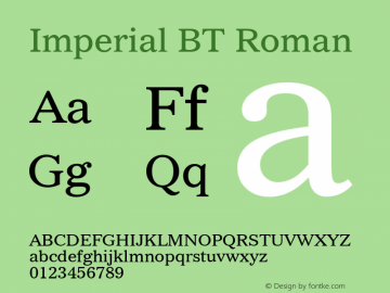 Imperial BT Version 2.1图片样张