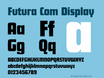 Futura Com Display Version 1.00; 2006图片样张