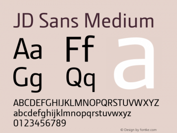 JD Sans Version 1.001图片样张