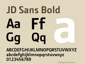 JD Sans Bold Version 1.001图片样张