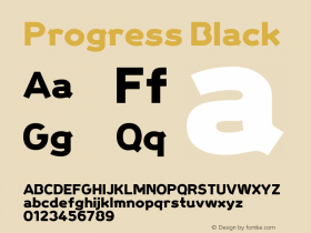 Progress Black Macromedia Fontographer 4.1.5 5/21/04 Font Sample