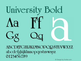 University Bold Altsys Metamorphosis:12/22/95图片样张