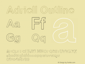 Adriell Outline Version 1.0图片样张