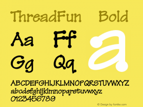 ThreadFun-Bold 001.000 Font Sample