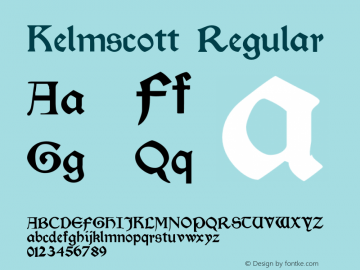 Kelmscott 001.000图片样张