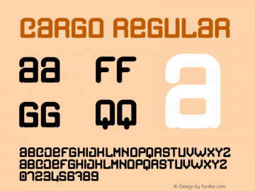 Cargo Version 001.000 Font Sample