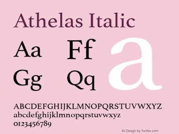 Athelas Italic 13.0d1e3图片样张