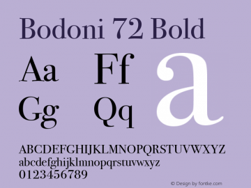 Bodoni 72 Bold 13.0d2e1图片样张