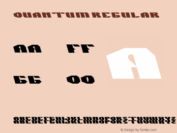 QUANTUM Version 1.00 October 17, 2013, initial release Font Sample