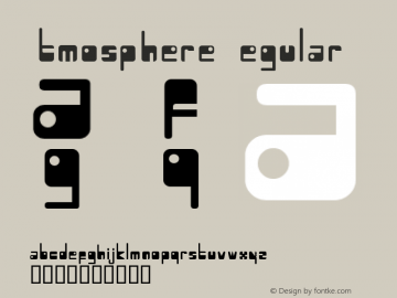 Atmosphere 1.0 Font Sample