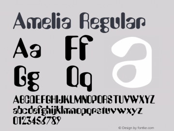 Amelia Converted from C:\TEMP\AMELIO_N.TF1 by ALLTYPE图片样张