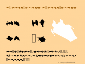 x-wing-ships Version 10.001 Font Sample