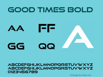 GoodTimesRg-Bold OTF 4.000;PS 001.001;Core 1.0.29 Font Sample