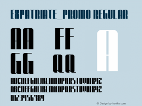 Expatriate_Promo Version 000.000 Font Sample