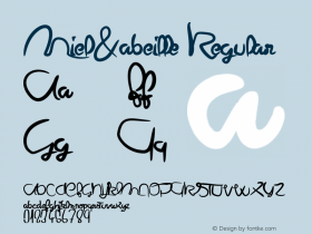 Miel&abeille Version 001.000 Font Sample