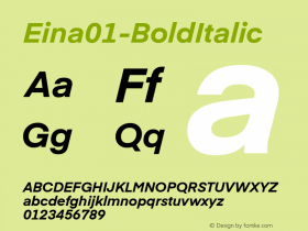 ☞Eina01-BoldItalic Version 1.000;com.myfonts.easy.textaxis.eina.01-bold-italic.wfkit2.version.4yPE图片样张