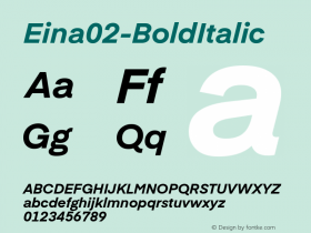 ☞Eina02-BoldItalic Version 1.000;com.myfonts.easy.textaxis.eina.02-bold-italic.wfkit2.version.4yPA图片样张