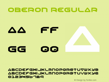 Oberon Regular 1.2 Font Sample