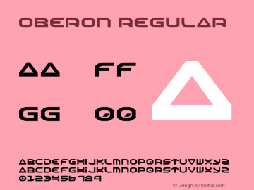 Oberon Regular 1.2 Font Sample