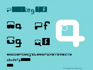 Fishbowl Regular Version 1.0 Font Sample