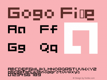 Gogo Fi￿e Macromedia Fon￿ographer 4.1J 99.10.4 Font Sample