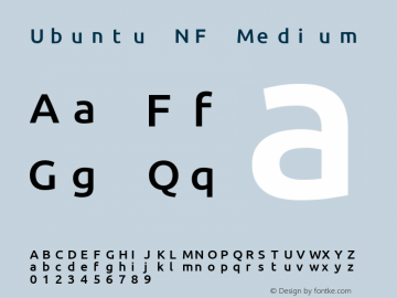 Ubuntu Medium Nerd Font Complete Mono Windows Compatible 0.83 Font Sample