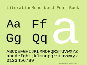 Literation Mono Nerd Font Complete Version 2.00.1图片样张