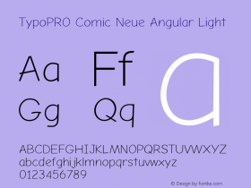 TypoPRO Comic Neue Angular Light Version 1.000图片样张