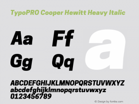 TypoPRO Cooper Hewitt 1.000图片样张