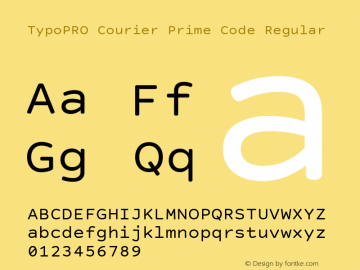 TypoPRO Courier Prime Code Version 3.0318图片样张