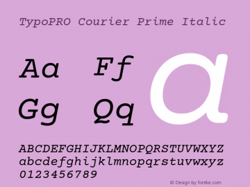 TypoPRO Courier Prime Version 1.202图片样张