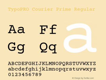 TypoPRO Courier Prime Version 1.203图片样张