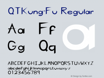 QTKung-Fu Regular QualiType TrueType font  10/6/92图片样张