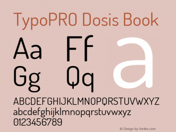 TypoPRO Dosis Book Version 1.007图片样张