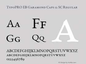 TypoPRO EB Garamond 12 SC Version 000.010图片样张