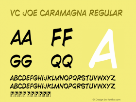 VC Joe Caramagna Version 1.00;November 3, 2017;FontCreator 11.0.0.2388 64-bit Font Sample