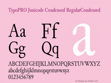 TypoPRO Junicode-Regular Version 0.6.17 Font Sample