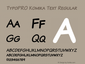 TypoPRO Komika Text Kaps 2.0 Font Sample