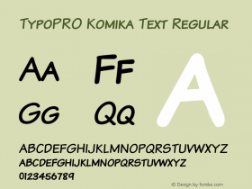 TypoPRO Komika Text Kaps 2.0 Font Sample