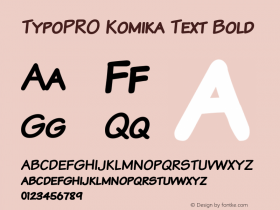 TypoPRO Komika Text Kaps Bold 2.0 Font Sample