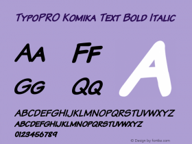 TypoPRO Komika Text Kaps Bold Italic 2.0图片样张