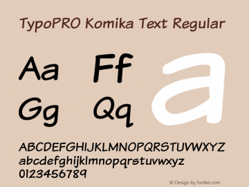 TypoPRO Komika Text 2.0图片样张