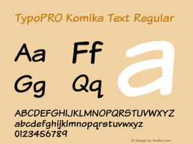 TypoPRO Komika Text 2.0 Font Sample