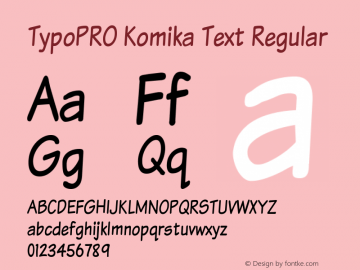 TypoPRO Komika Text Tight 2.0图片样张